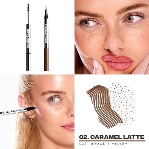 Sacheu 2-in-1 Brow Gel & Freckle Pen - Caramel Latte