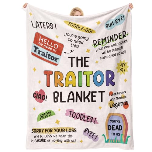 Farewell Gift Blanket for Coworkers - Traitor Blanket 60"x50"