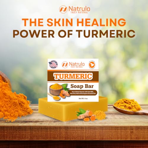 Natural Turmeric Soap Bar for Face & Body - Brightening for Dark Spots