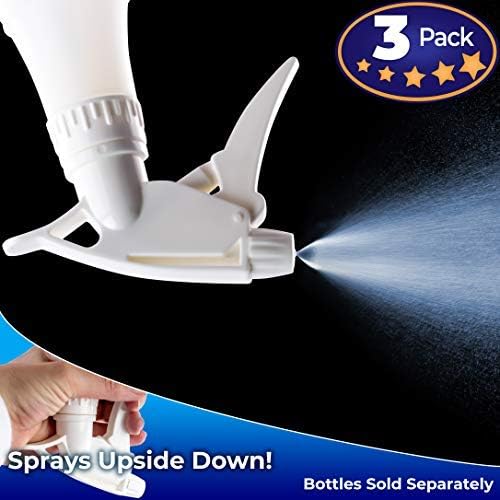 Leak-Free 360 Degree Spray Head - Chemical Resistant Industrial Sprayer | 9 1/4" Dip Tube for Auto Detailing & Cleaning
