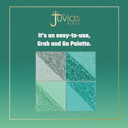 Juvia's Place Rebel Quad Mint Eyeshadow Palette, 4 Highly Pigmented Shades