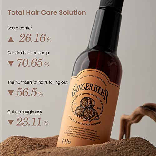 Ginger Beer Shampoo for Hair Loss & Scalp Care - 16.9 fl oz