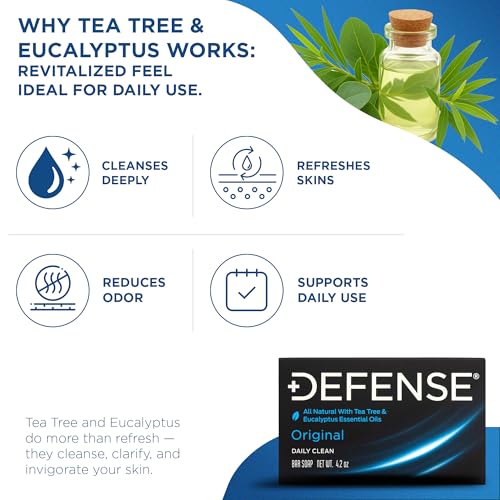 Defense Soap 2-Pack Natural Tea Tree & Eucalyptus Bar Soap