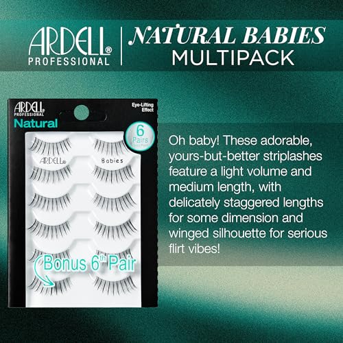 Ardell Natural False Eyelashes - Lightweight, Short Length, Reusable