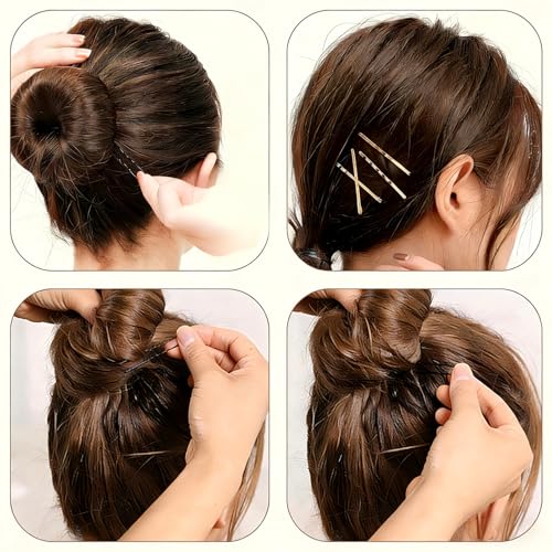 100 Pcs Black Bobby Pins - Non-Slip Hair Clips for All Hair Types