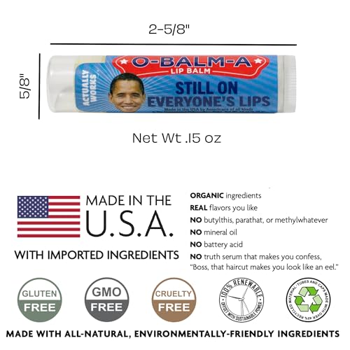 Peppermint Lip Balm - Cruelty-Free, Made in USA, 4.25g Natural Ingredients