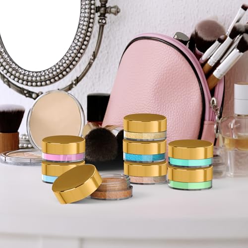Houseables 3g Cosmetic Sample Jars - 50 Pack Mini Refillable Containers