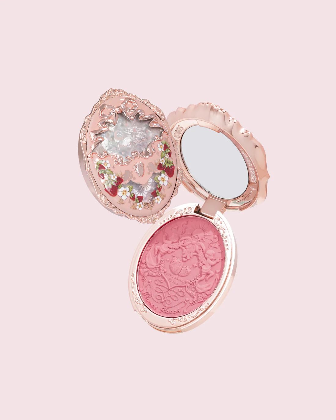 Strawberry Rococo Blush - Rose Pink Matte Powder for Cheeks | Buildable & Blendable 0.17 Oz
