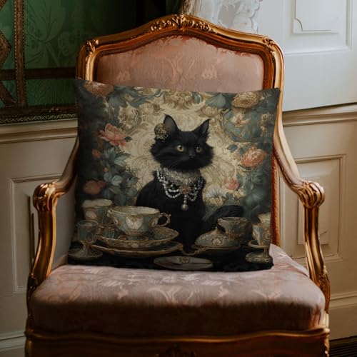 William Morris Floral Throw Pillow Cover - 18x18 Inch Flannel