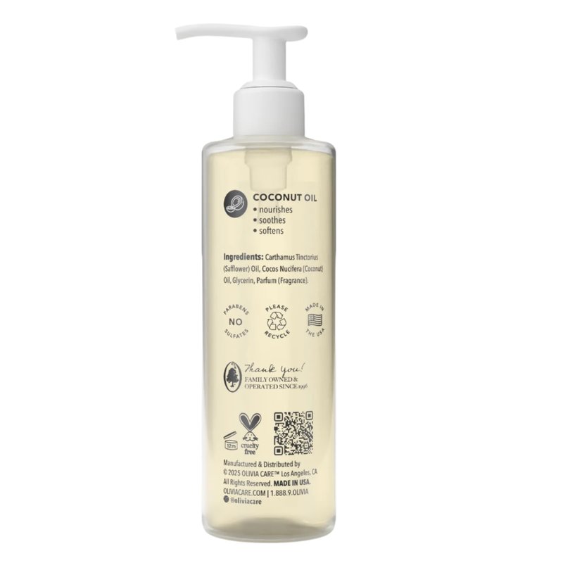 Tahitian Coconut Shave Oil, Moisturizing Razor Glide Oil for Smooth Close Shave, Hydrating Pre-Shave & Shaving Oil for Legs, Body & Bikini Area, Safflower & Coconut Oil Formula, 8 fl oz
