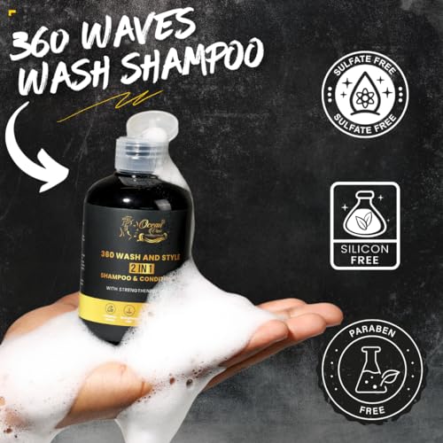 Ocean View 360 Waves Shampoo - Biotin Enriched Deep Wave Cleanser, 6.7 fl oz