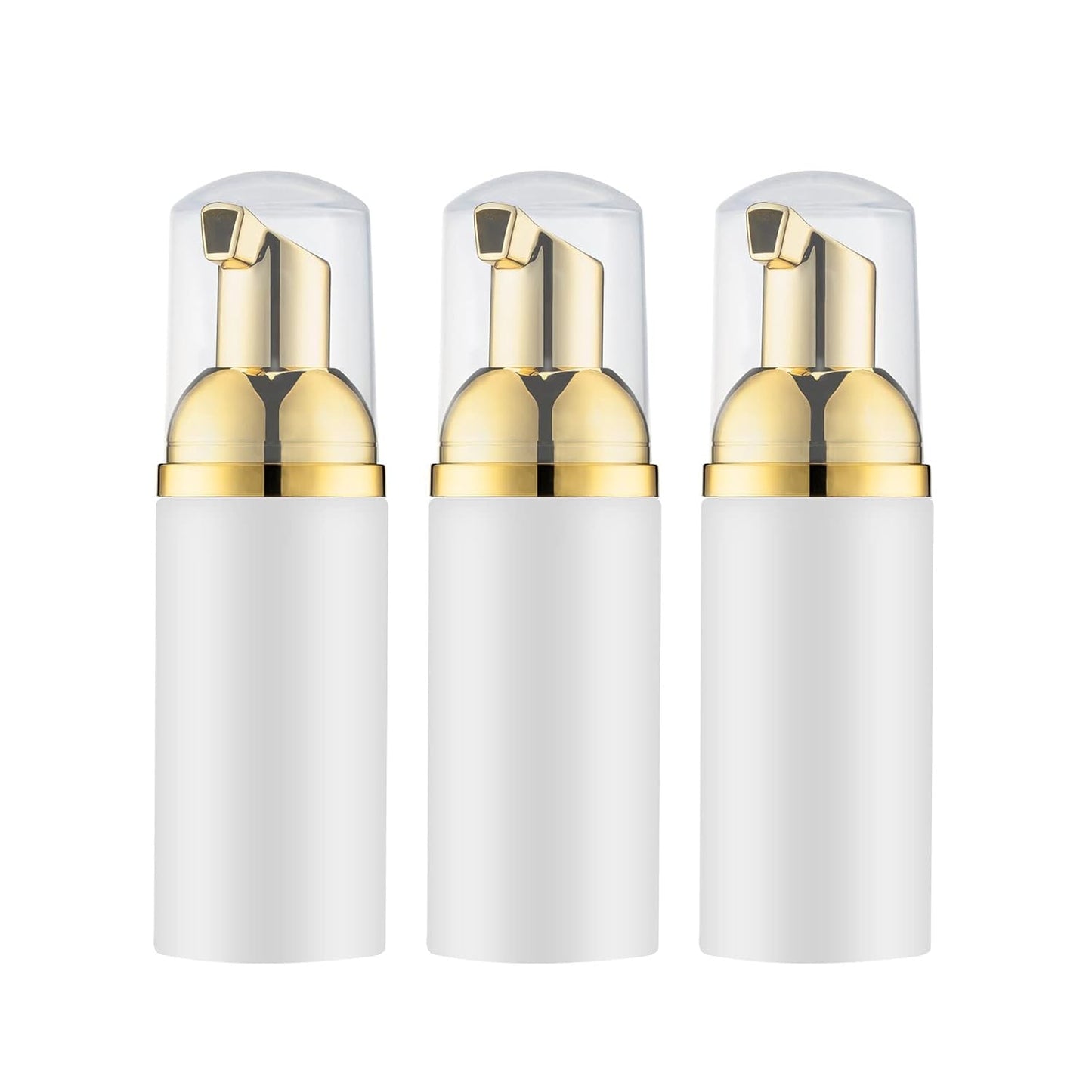 Foam Pump Bottle - Empty Travel Size Dispenser for Soap & Shampoo | Pink, 60ml, 3-Pack