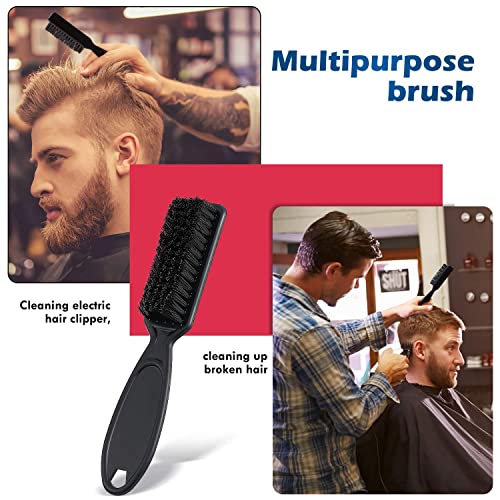 Patelai 12-Pack Barber Clipper Cleaning Brushes Black & Red Nylon Blade Cleaner