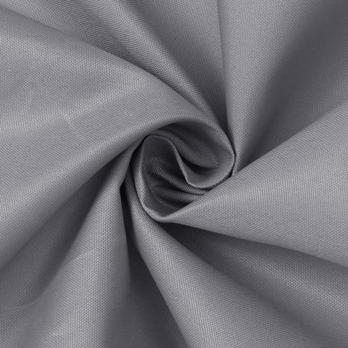 N&Y HOME Gray Fabric Shower Curtain Liner 36x72 Inches - Hotel Quality, Waterproof & Washable