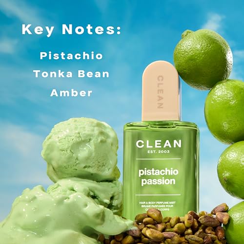 CLEAN Hair And Body Fragrance Mist, Hydrating Scent Spray, Long Lasting Gourmand Aroma, Lightweight Layering Perfume, Frizz Control, Vegan Formula
