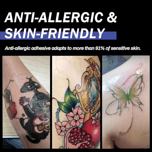 Tattoo Aftercare Bandage 6'' x 26 ft - Waterproof Healing Wrap with Sliding Knife