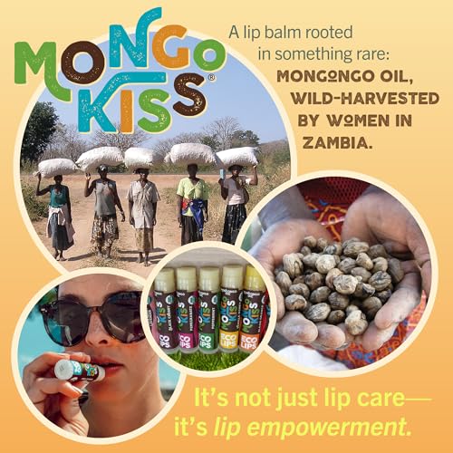 Eco Lips Mongo Kiss Peppermint Lip Balm 6-Pack | USDA Organic Moisturizer