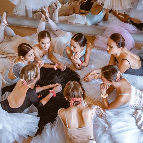 24-Piece Ballerina Party Favors Set with Hair Scrunchies and Thank You Cards