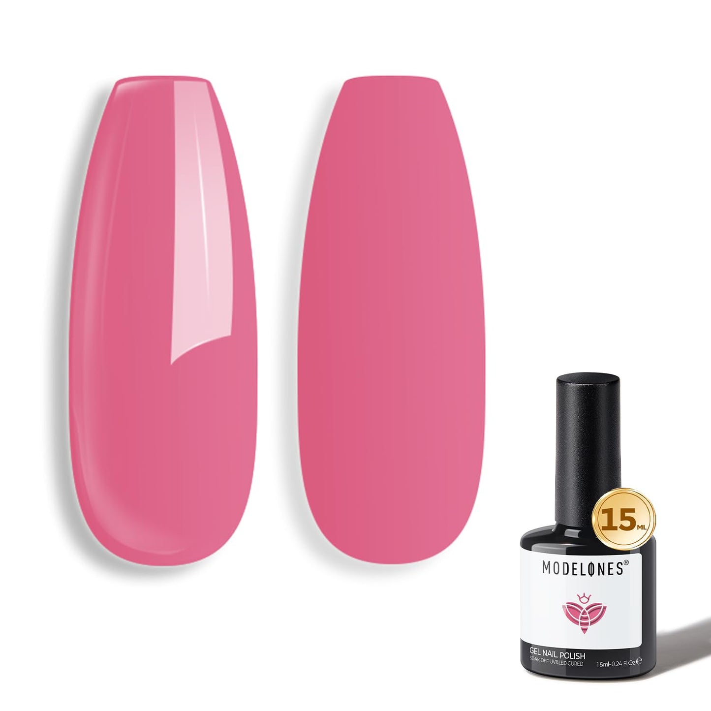 Nude Gel Nail Polish - Light Brown & Ivory Elegant Color | 15 ML Soak Off for Salon Quality Manicure