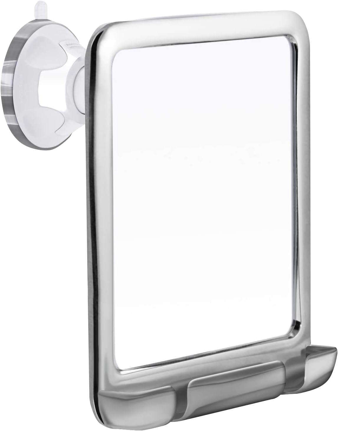 Fogless Shower Mirror for Shaving - Upgraded Suction, Dual Anti-Fog Design, Shatterproof Surface | 8" x 7" Chrome
