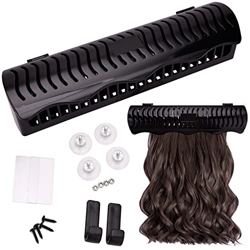 Hair Extension Holder Caddy for Clip-Ins, Tape-Ins & Wefts – Wall Mount Organizer