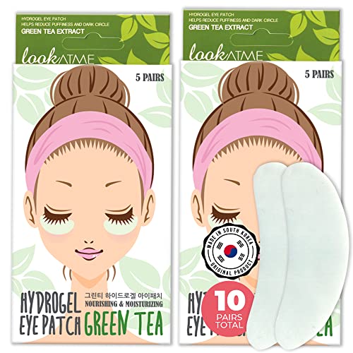 Look At Me Green Tea Under Eye Patches - 10 Pairs for Dark Circles
