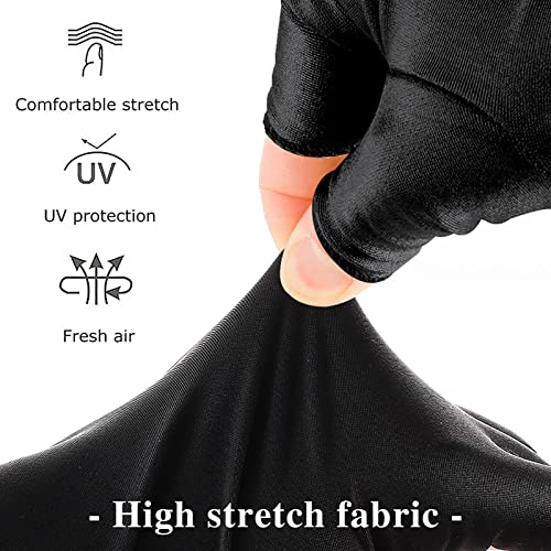 UV Protection Fingerless Gloves for Gel Manicure - UPF 50+