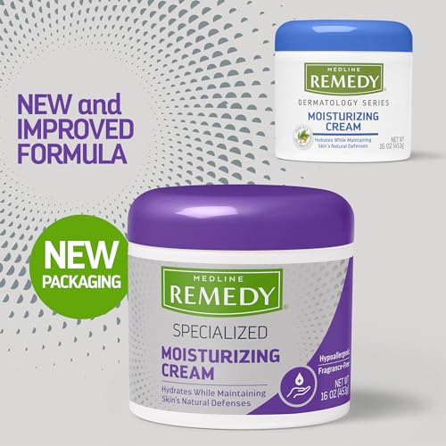 Medline Remedy Specialized Moisturizing Body Cream, 1.5% Dimethicone, 16 oz
