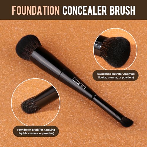 Brush Master 3-Piece Makeup Brush and Sponge Set for Flawless Application