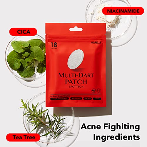 AVARELLE Multi-Dart Microneedle Acne Patches for Deep Blemishes (18 CT)