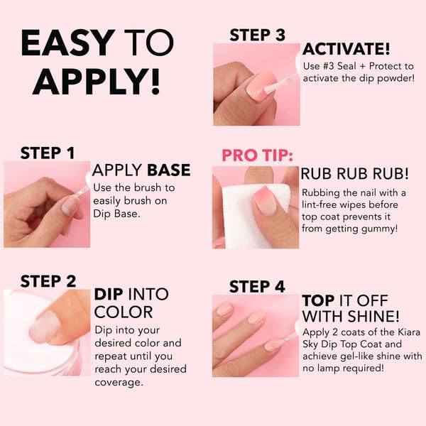 Kiara Sky Dip Powder Brush Saver - Step 6 Manicure Brush Cleaning Solution