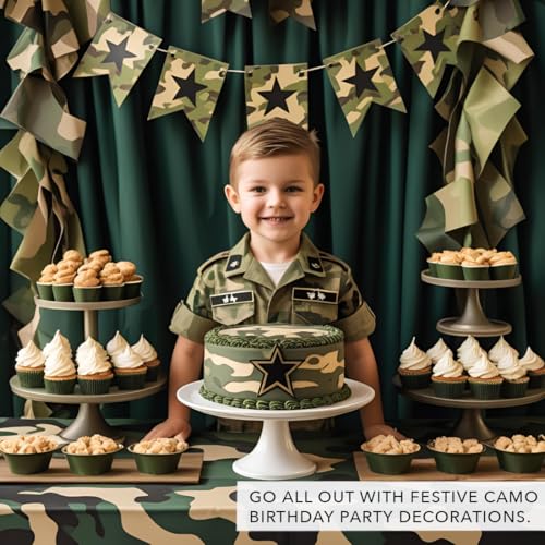 Andaz Press Large Confetti Party Decor - Camouflage, 180-Pack