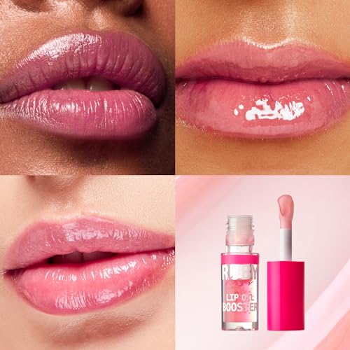 Ruby Kisses Soft Pink Lip Oil Booster Hydrating Lip Gloss with Natural Oils