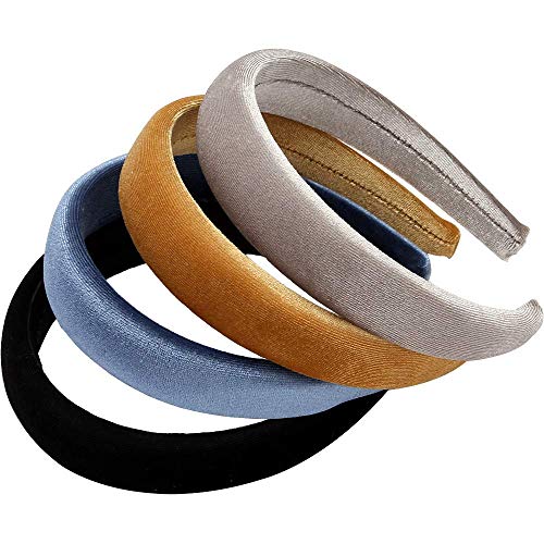 LONEEDY 8-Pack Velvet Sponge Headbands for Women - Comfortable & Stylish