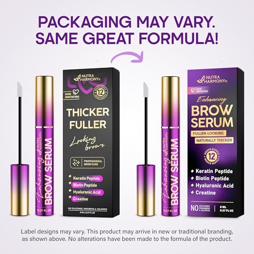 Eyebrow Growth Serum with Biotin & Peptides for Thicker Brows