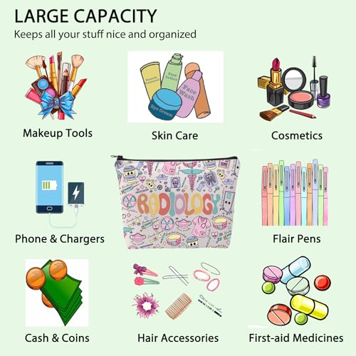 Radiology Cosmetic Bag for X-Ray Techs - Travel Organizer