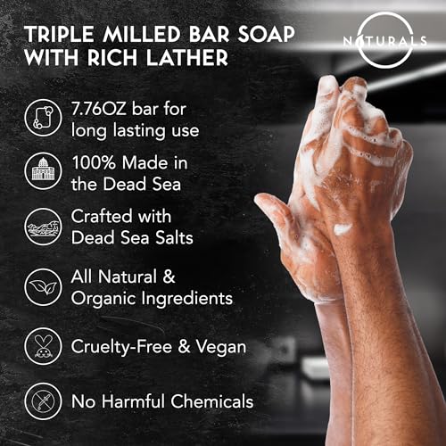O Naturals Citrus Men's Soap Bar - Exfoliating & Moisturizing, 7.76 oz