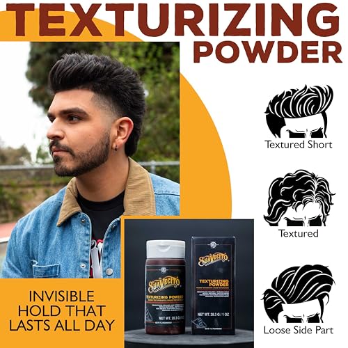 Suavecito Texturizing Hair Styling Powder - Strong Hold, Matte Finish