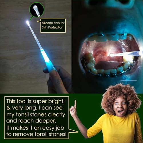 Airgoesin LED Tonsil Stone Remover Tool with Cleaning Syringe