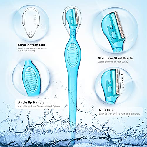 Honoson 8-Pack Eyebrow Razors for Women - Facial Hair Removal