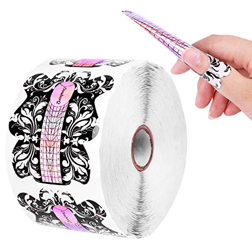 DouborQ 500PCS Acrylic Nail Forms for Nail Extensions & Art