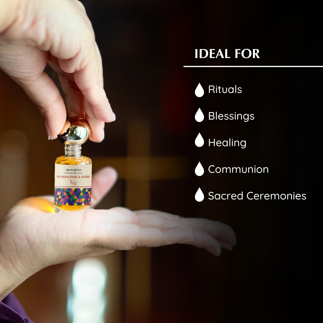 Frankincense & Myrrh Anointing Oil, 9ml, Christian Gifts, Aromafume
