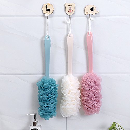 Arswin Long Handle Back Scrubber, 2-Pack Soft Nylon Mesh Shower Brush