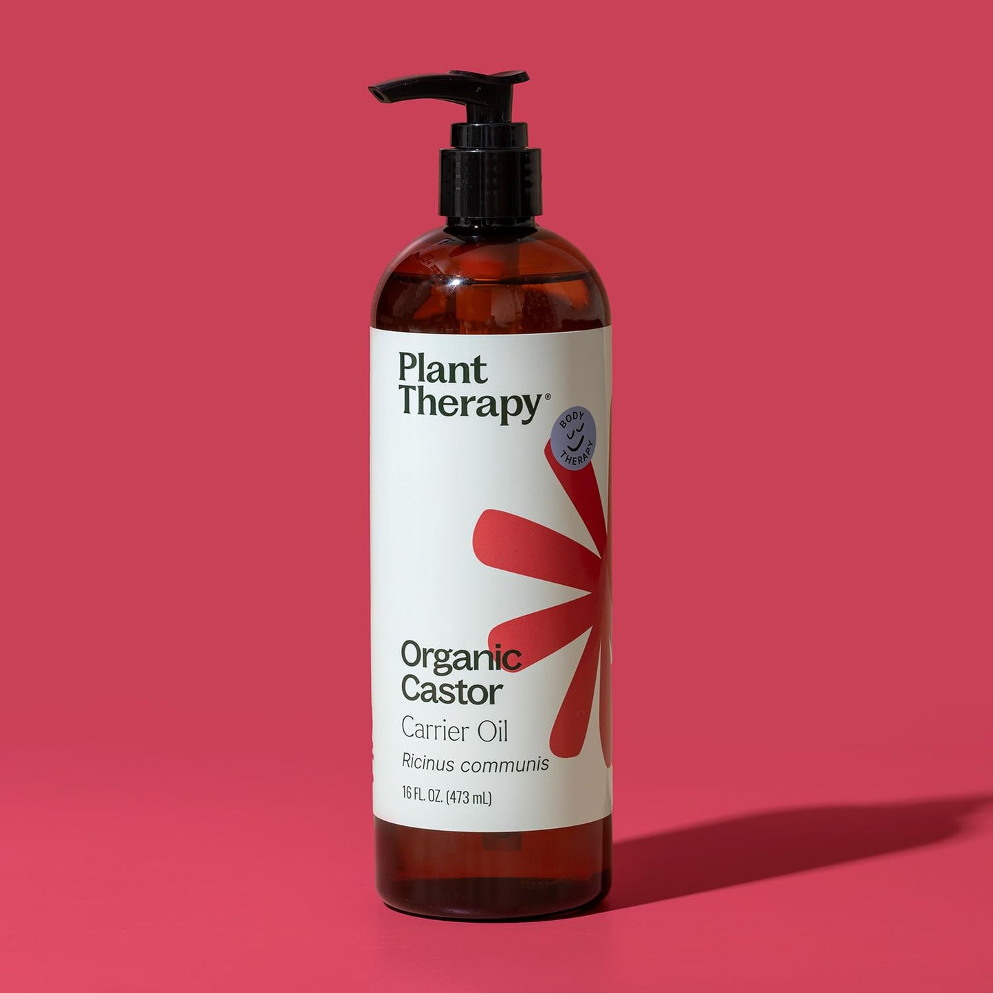 Plant Therapy Castor Oil USDA Organic Cold Pressed 100% Pure Hexane Free 16 oz Conditioning & Healing, For Dry Skin, Hair Growth, Eyelashes
