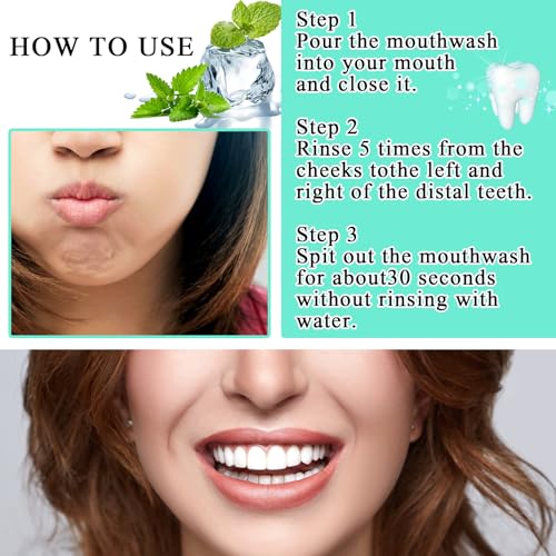 Travel Size Mouthwash Packets - 60 Count Individual Oral Care Set