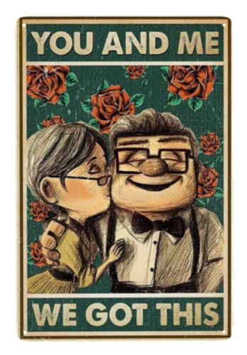Carl & Ellie You & Me Vintage Metal Tin Sign 8x12 Inch