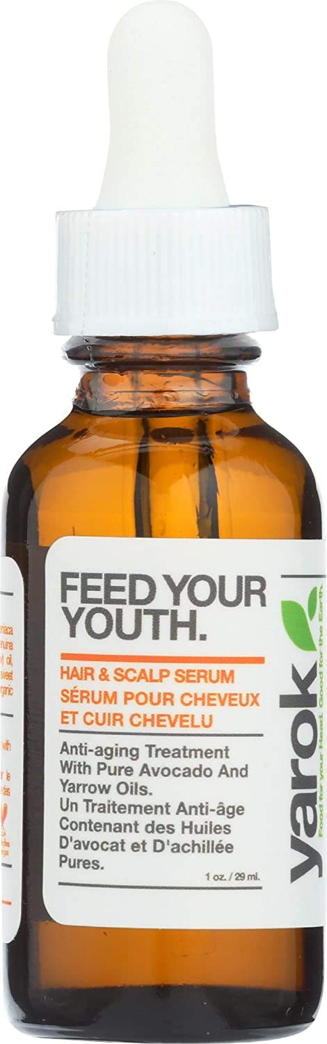 Yarok - Feed Your Youth Organic Hair & Scalp Serum - Transform, Repair & Strengthen - Promotes Hair Growth - With Vitamins & Minerals - 100% Vegan - Gluten, Sulfate, Paraben & Cruelty Free - 1oz