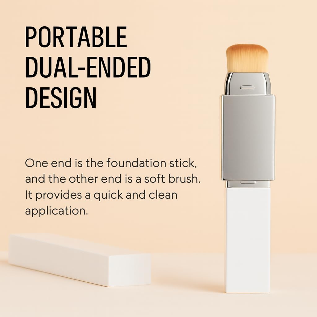 Korean Color Changing Foundation Stick - Blanc Cover Cream with Volufiline & Collagen | Dewy Finish, White