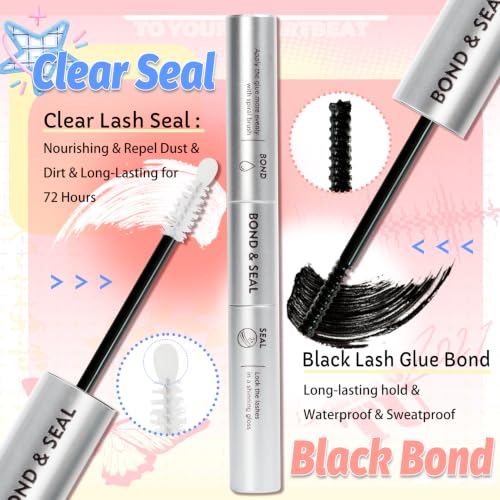 300 PCS Manga Natural Lash Clusters Kit - Wispy D-Curl Eyelashes