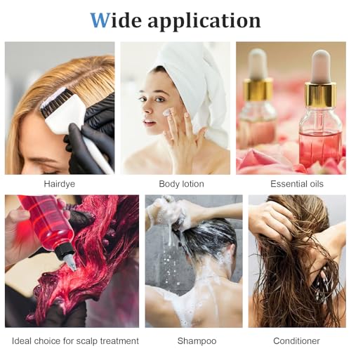 SynHHergyx 2 Pack 8.5oz Hair Oil Applicator Bottles with Precise Measurement